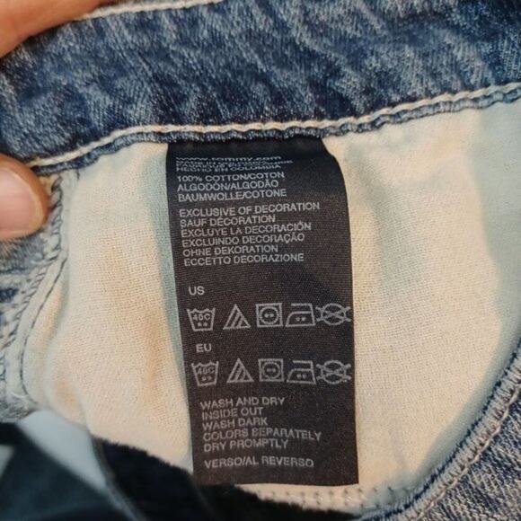 Tommy Hilfiger Y2K Vintage Denim Shorts Size 6 - Picture 3 of 6